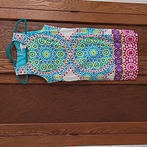 LONDON TIMES SZ 8 MULTICOLOR DRESS